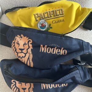Cerveza Pacifico and Modelo Fanny Packs